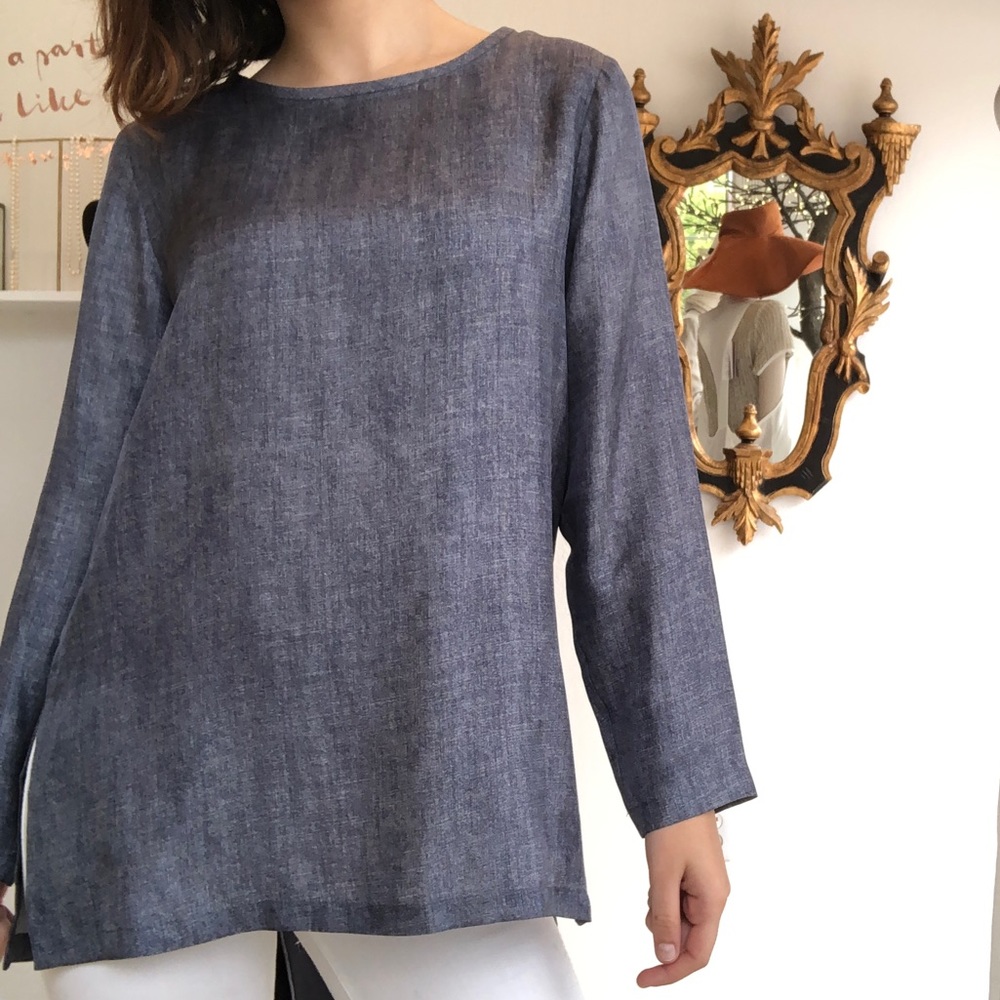 MaxMara over sized shirt denim color soft